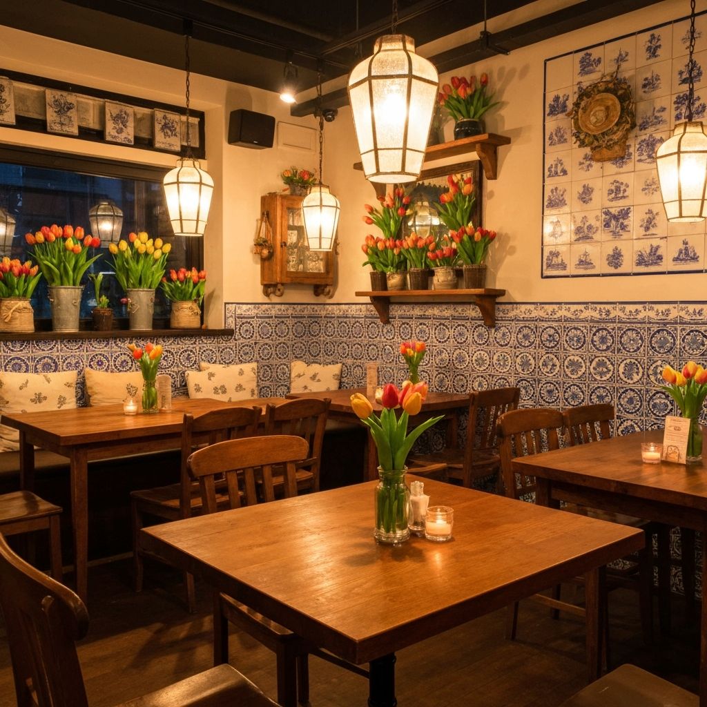 Warm and cosy interior of De Dutch Cafe in Toowoomba